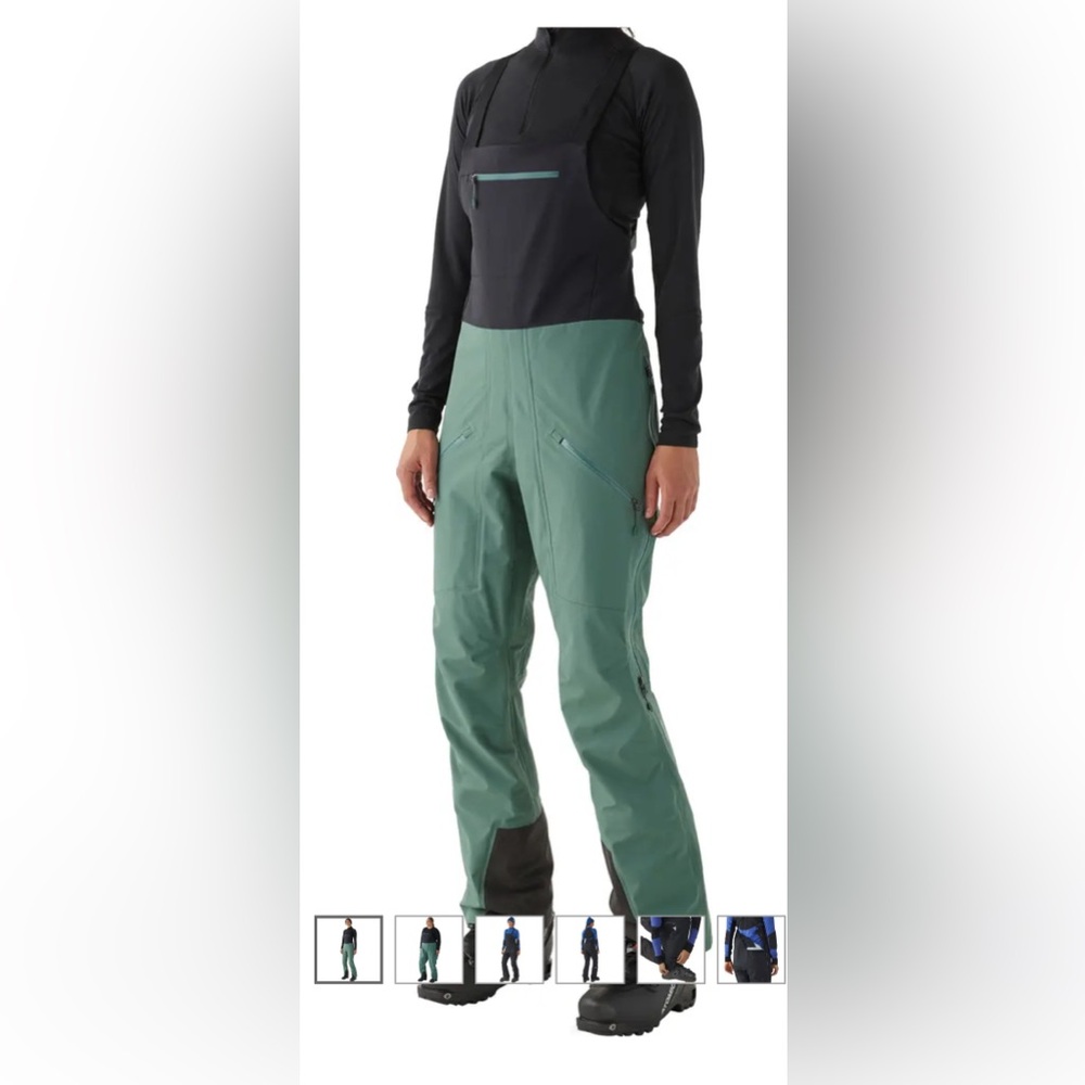 Women's Green Gore-Tex Bib Pants